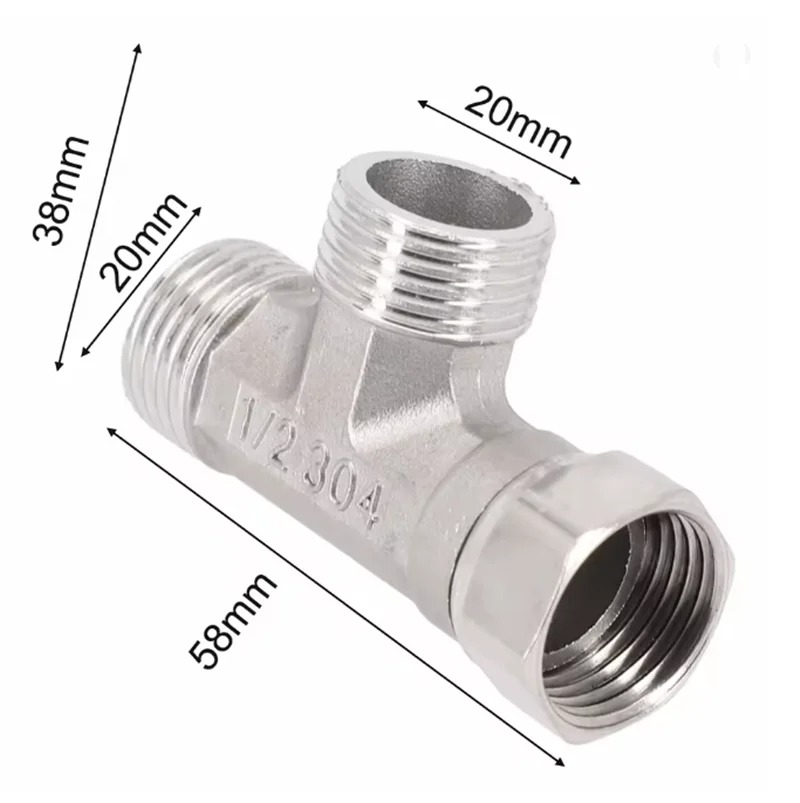 Rvs T Adapter G1/2 